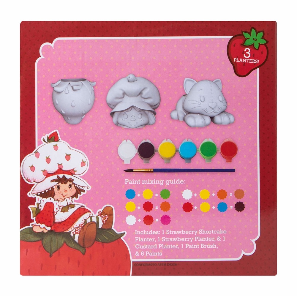 Strawberry Shortcake Paint Your Own Planters Set NWT - Picture 4 of 4